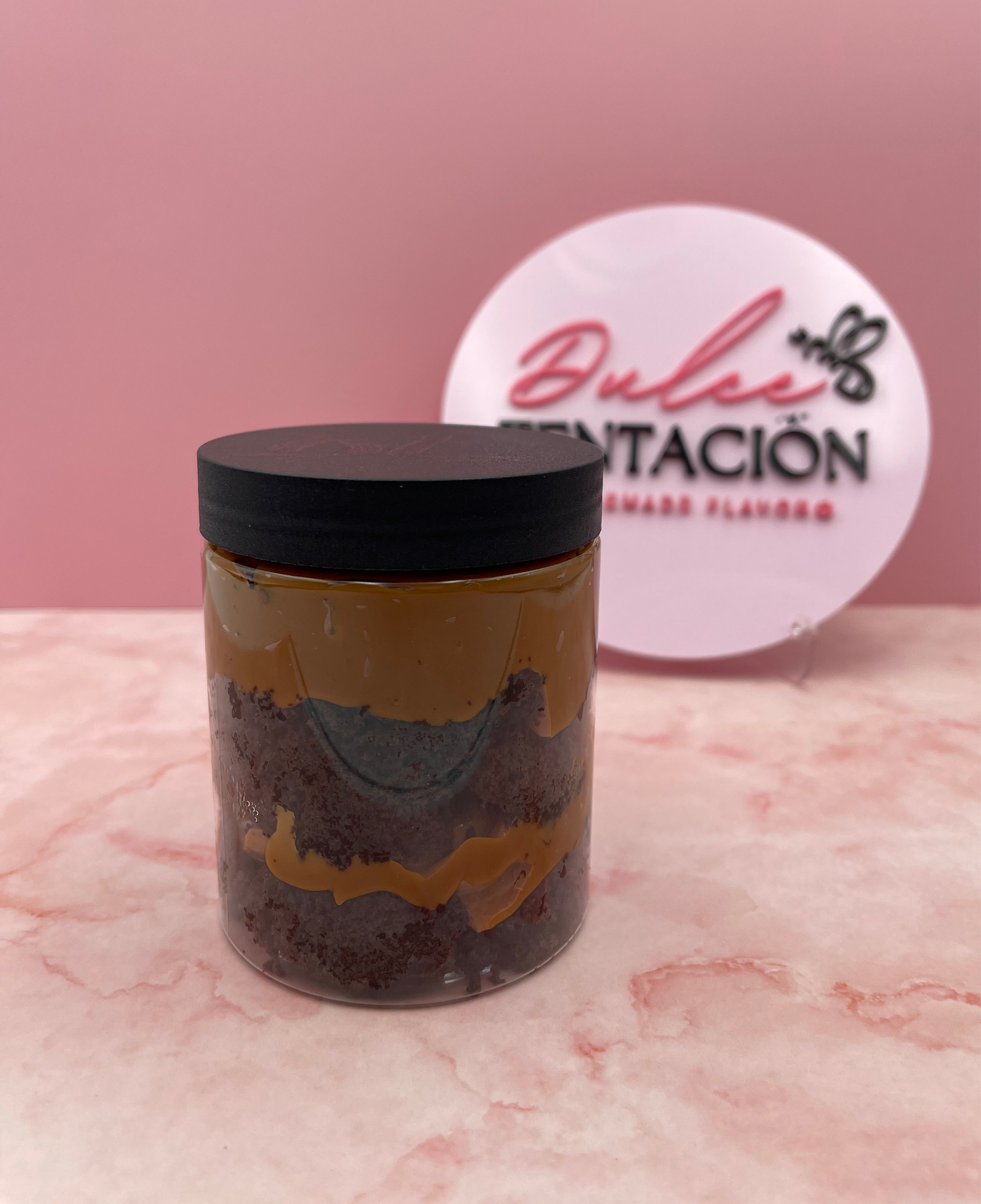 CHOCO-MANJAR CAKE JAR