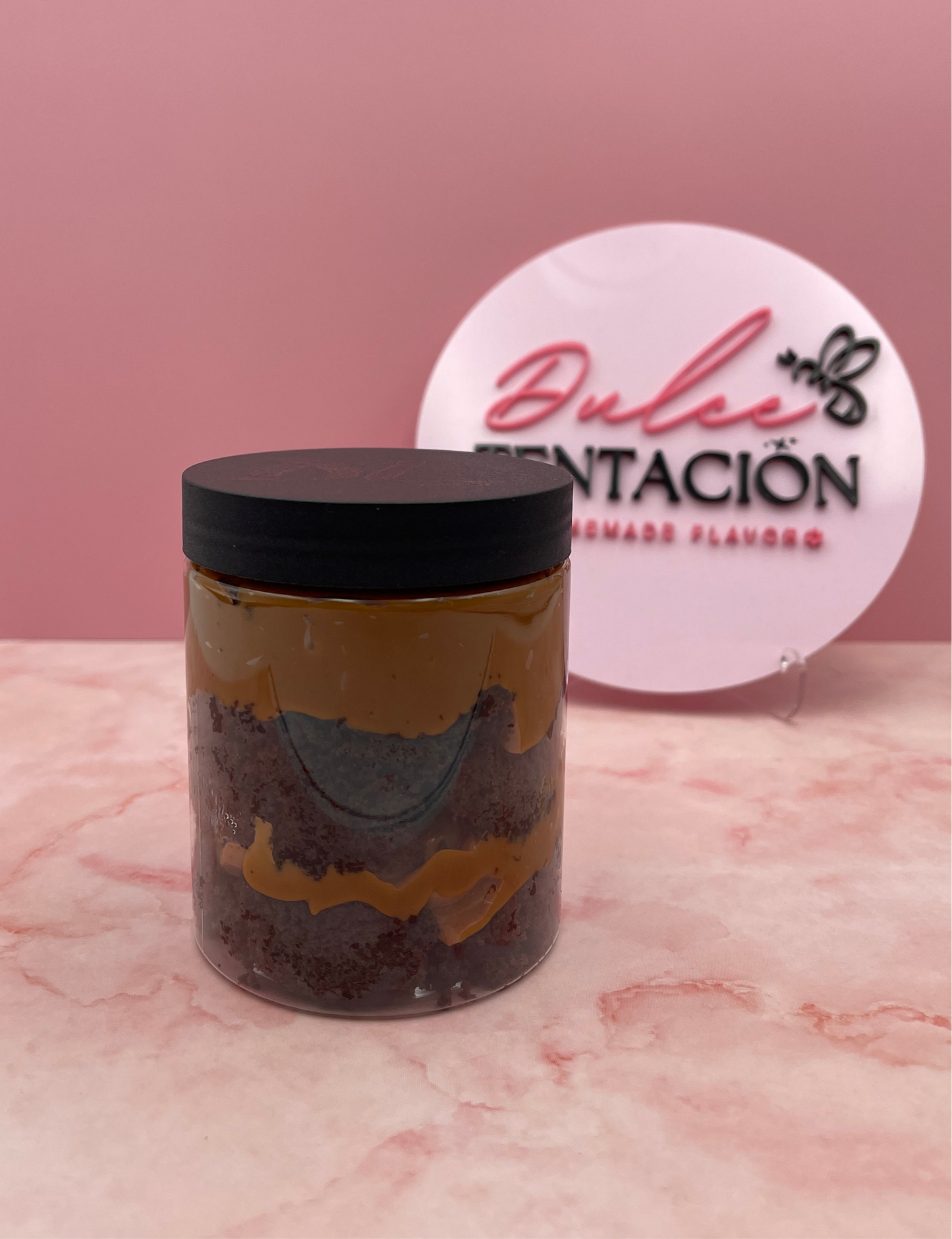 CHOCO-MANJAR CAKE JAR