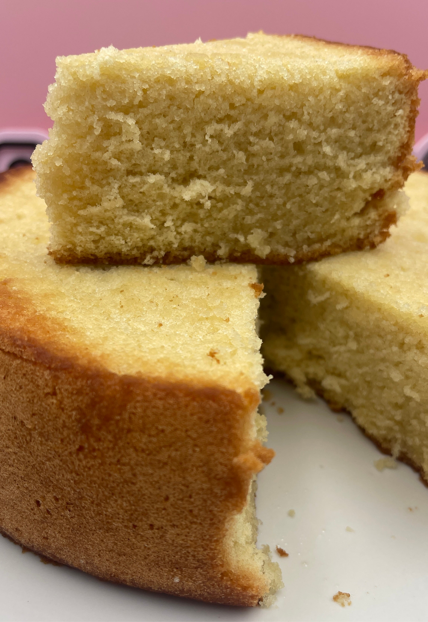 Panetela / bizcocho húmedo de vainilla (Con almíbar) 100% NATURAL Y CASERA🌟