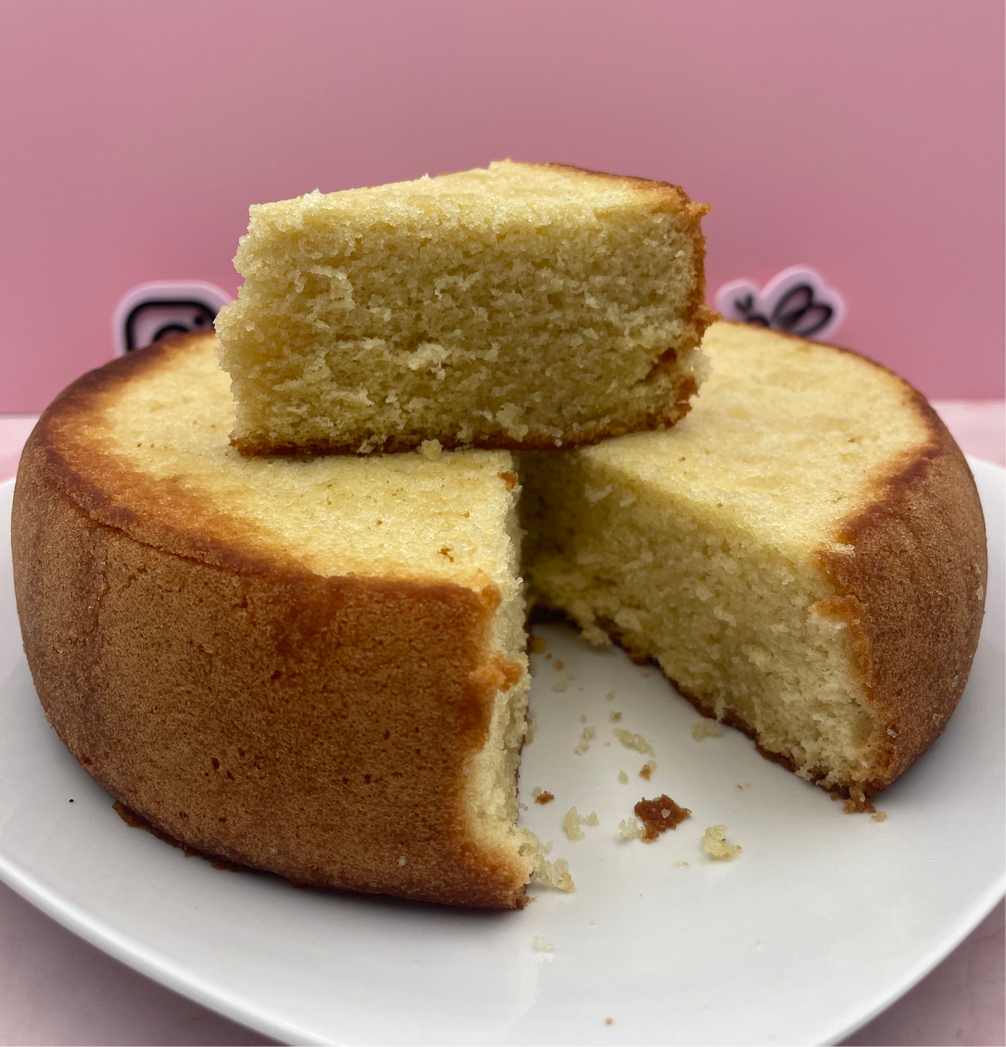 Panetela / bizcocho húmedo de vainilla (Con almíbar) 100% NATURAL Y CASERA🌟