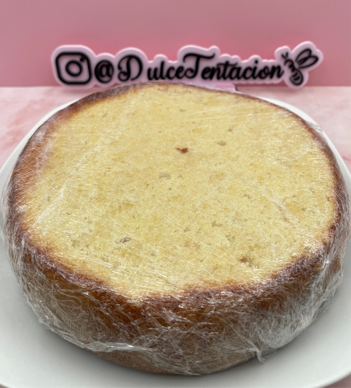 Panetela / bizcocho húmedo de vainilla (Con almíbar) 100% NATURAL Y CASERA🌟